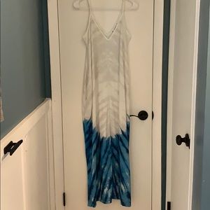 Tie dye maxi dress